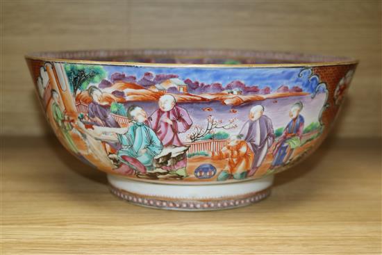 A Cantonese bowl 29cm diam